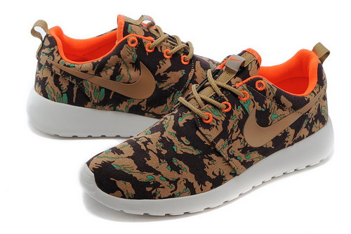 Nike Roshe Run Mens & Womens (unisex) Floral Brown Green Outlet Store